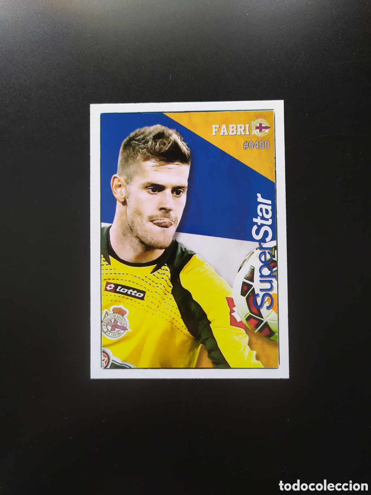 Fu&szlig;ball-Sticker: Mundicromo fichas Liga 2015 2016 15 16 Fabri superstar n&deg; 400 Deportivo Coru&ntilde;a