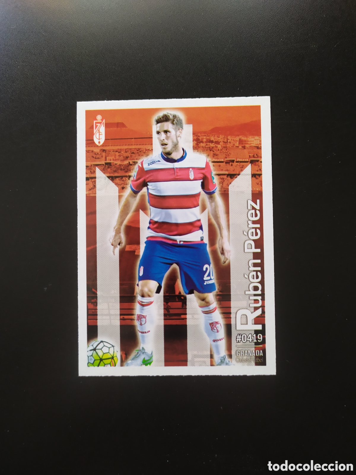 Football Stickers: Mundicromo fichas Liga 2015 2016 15 16 Rub&eacute;n P&eacute;rez n&deg; 419 Granada