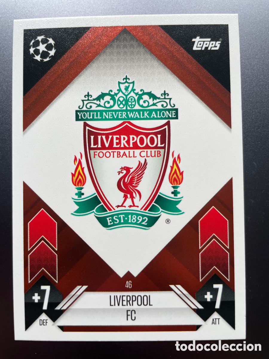 Cromos de f&uacute;tbol: Escudo Liverpool 46 Topps Match Attax 2024-25
