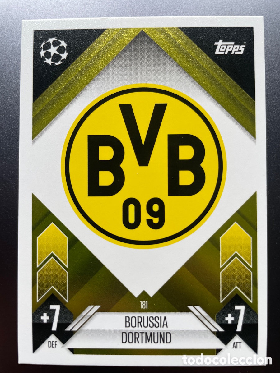 Cromos de f&uacute;tbol: Escudo Borussia Dortmund 181 Topps Match Attax 2024-25