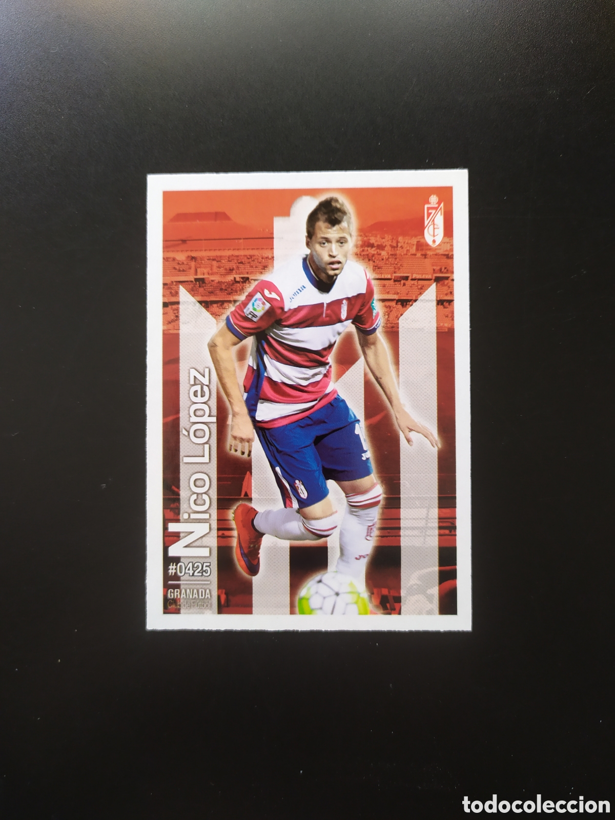 Cromos de Futebol: Mundicromo fichas Liga 2015 2016 15 16 Nico L&oacute;pez n&deg; 425 Granada