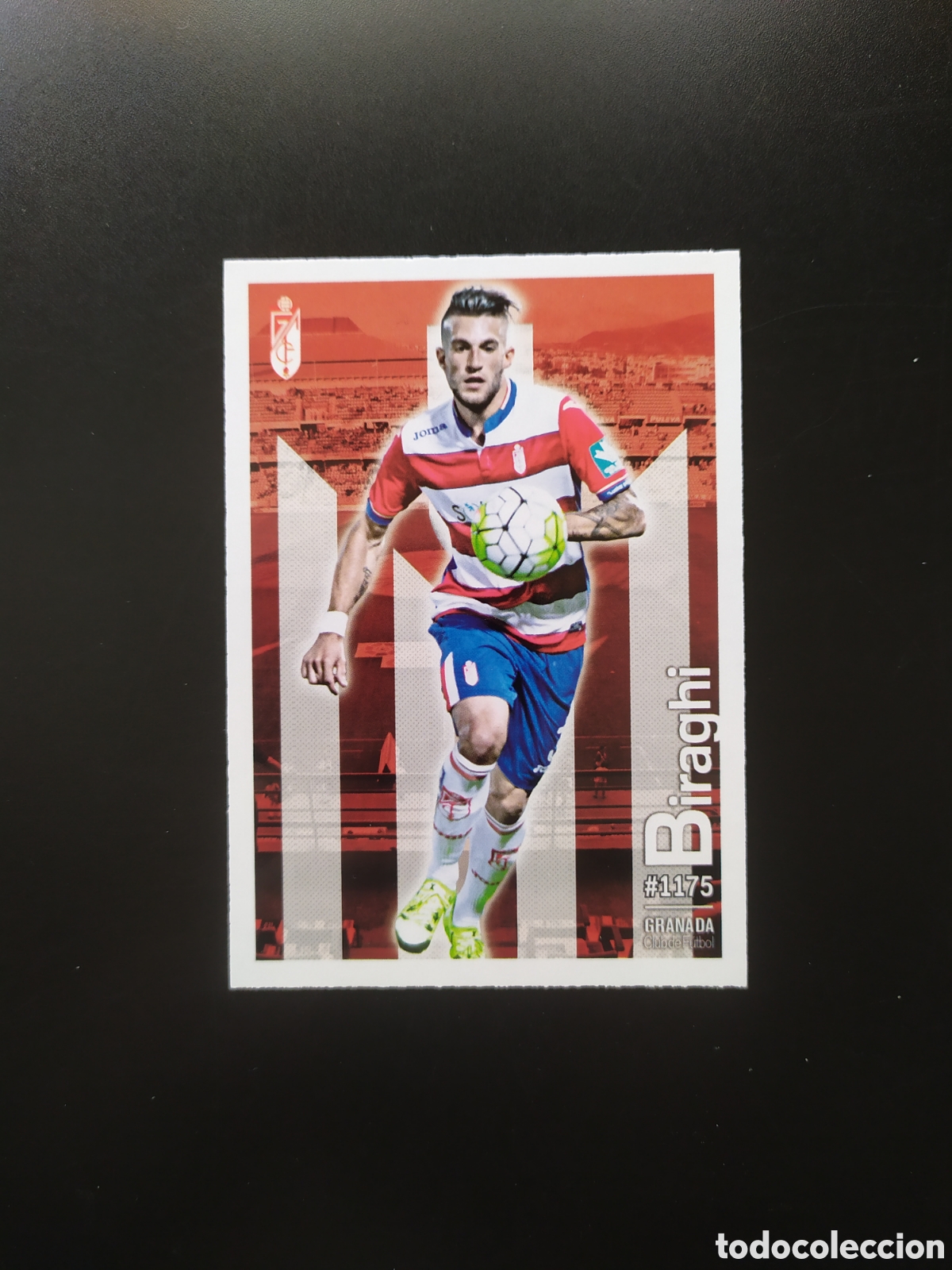 Cromos de f&uacute;tbol: Mundicromo fichas Liga 2015 2016 15 16 Biraghi n&deg; 1175 Granada