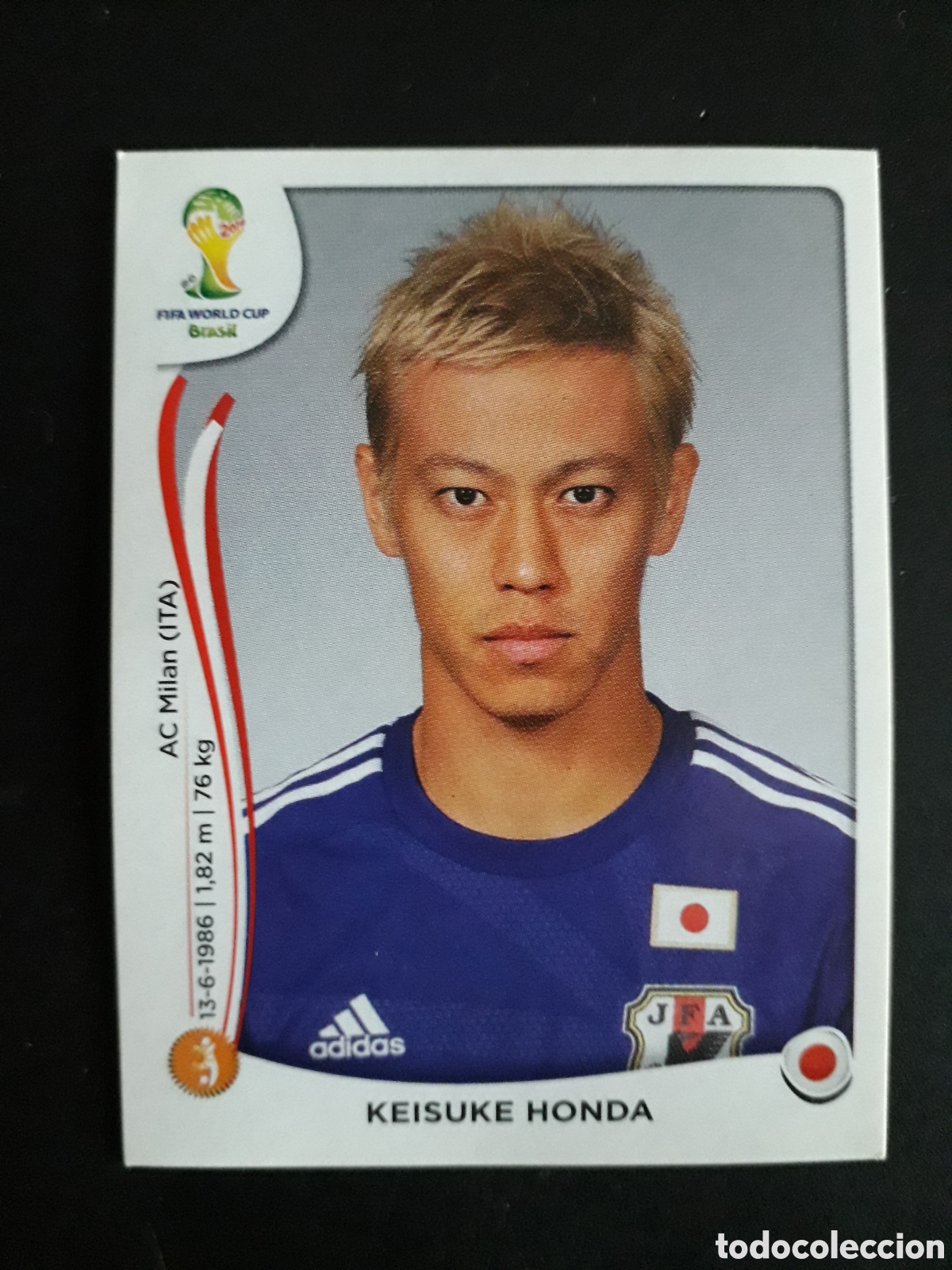 Cromos de F&uacute;tbol: KEISUNE HONDA JAP&Oacute;N MUNDIAL F&Uacute;TBOL BRASIL 2014 N&deg; 253 PANINI SIN PEGAR PEDIDO M&Iacute;NIMO 3&euro;