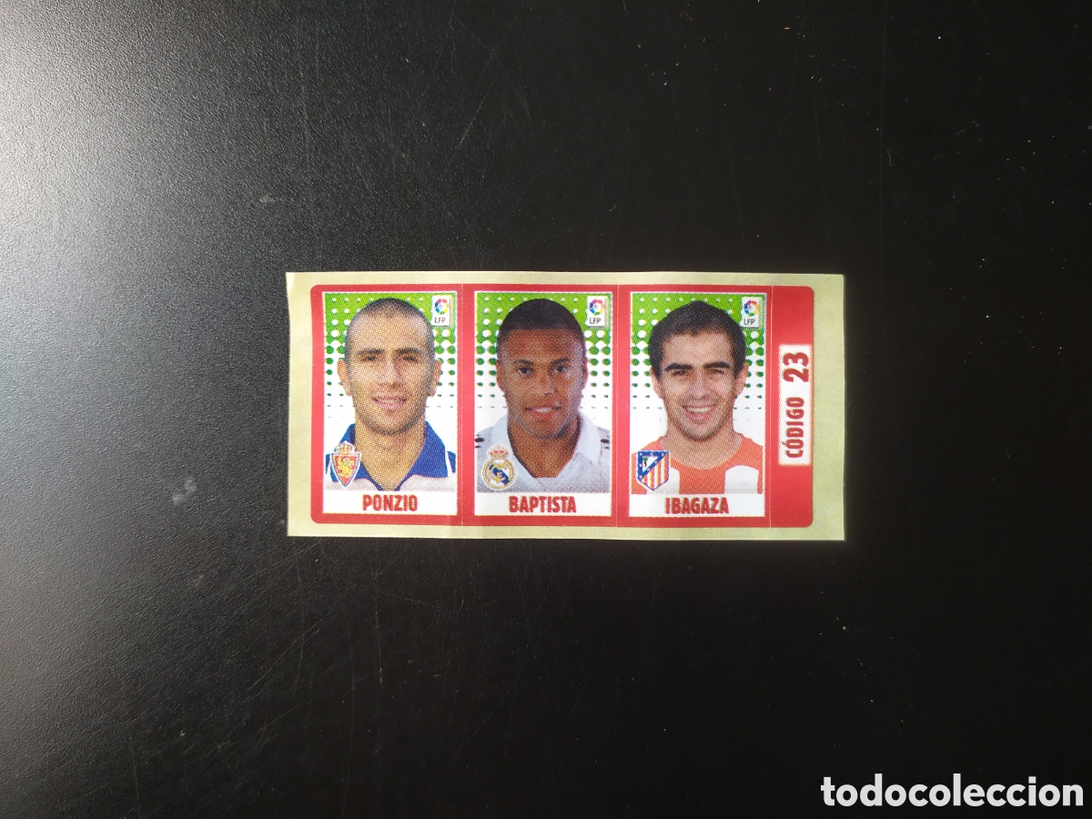 Cromos de Futebol: Liga 2005 2006 05 06 chicle chicles panini Ponzio Baptista Ibagaza Zaragoza Madrid Atl&eacute;tico Madrid