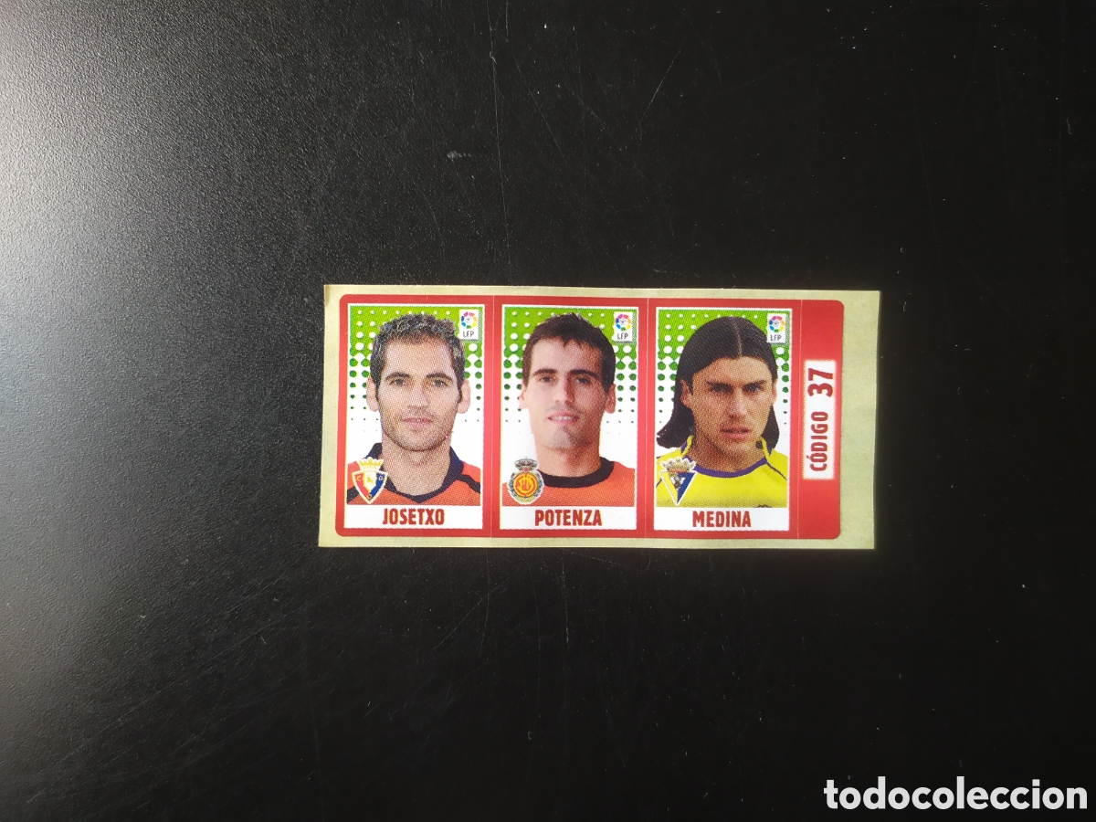Cromos de Futebol: Liga 2005 2006 05 06 chicle chicles panini Josetxo Potenza Medina Osasuna Mallorca Cadiz