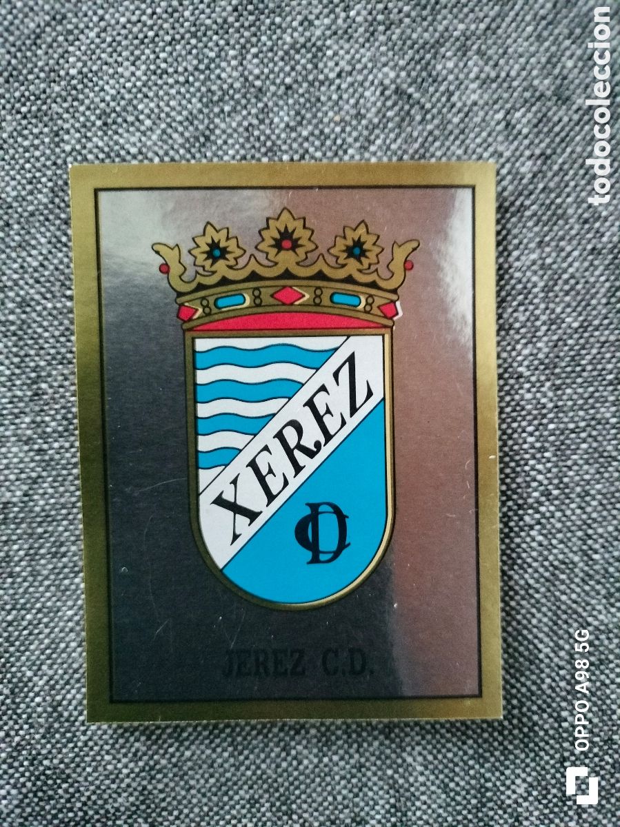 Figurine di Calcio: Cromo 391 Escudo Xerez Futbol 90 Panini liga temporada 1989 1990 89 90