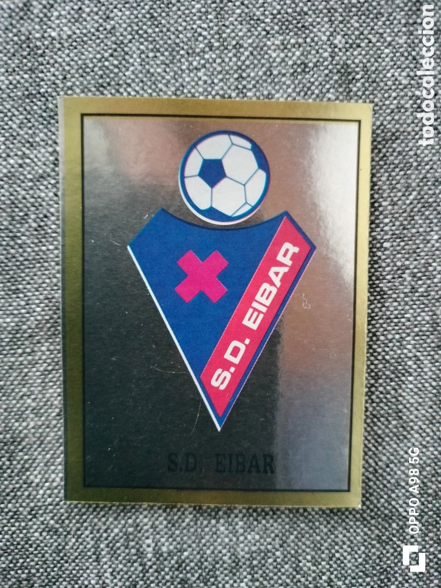 Figurine di Calcio: Cromo 381 Escudo Eibar Futbol 90 Panini liga temporada 1989 1990 89 90