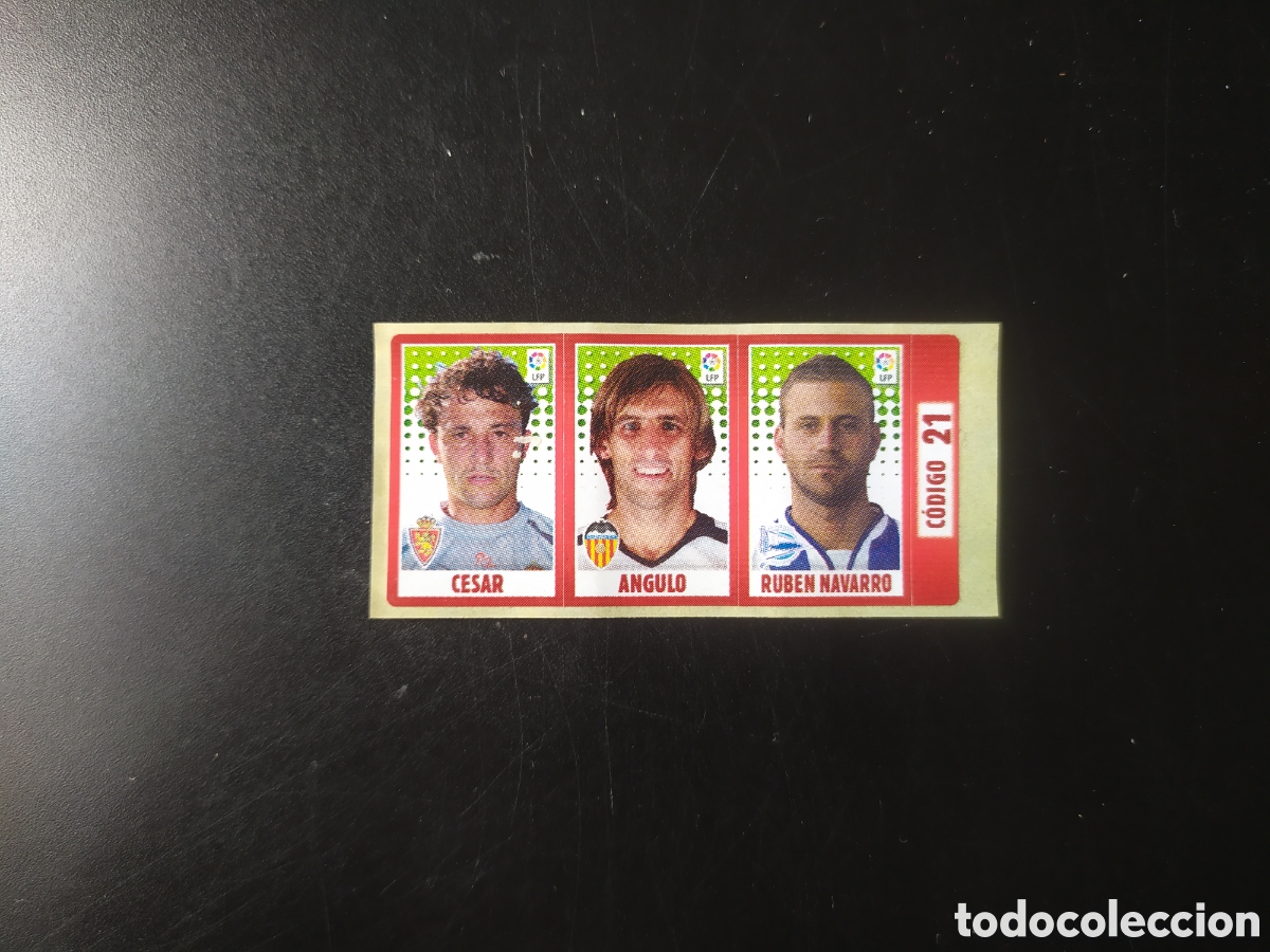 Football Stickers: Liga 2005 2006 05 06 chicle chicles panini C&eacute;sar Angulo Rub&eacute;n Navarro Zaragoza Valencia Alaves