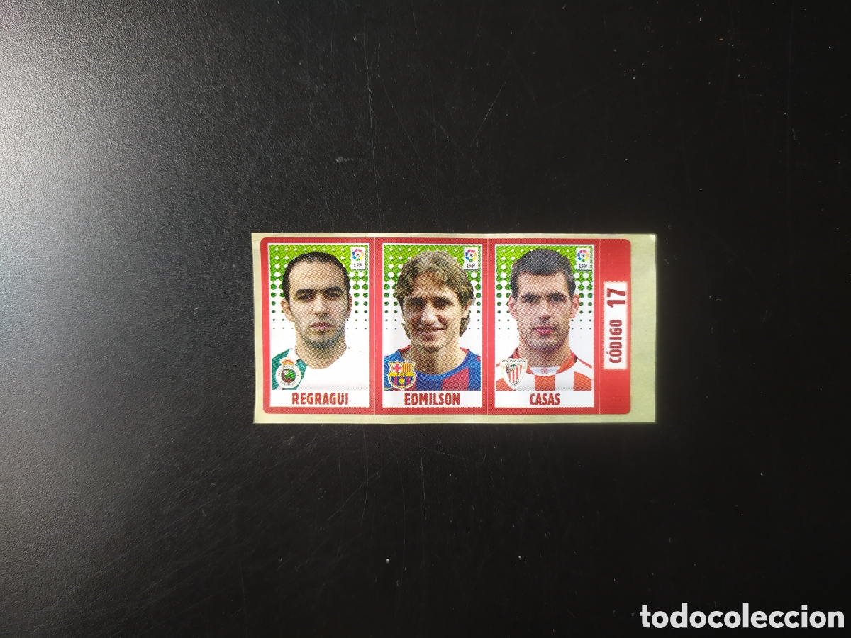 Football Stickers: Liga 2005 2006 05 06 chicle chicles panini Regragui Edmilson Casas Racing Barcelona Athletic Bilbao