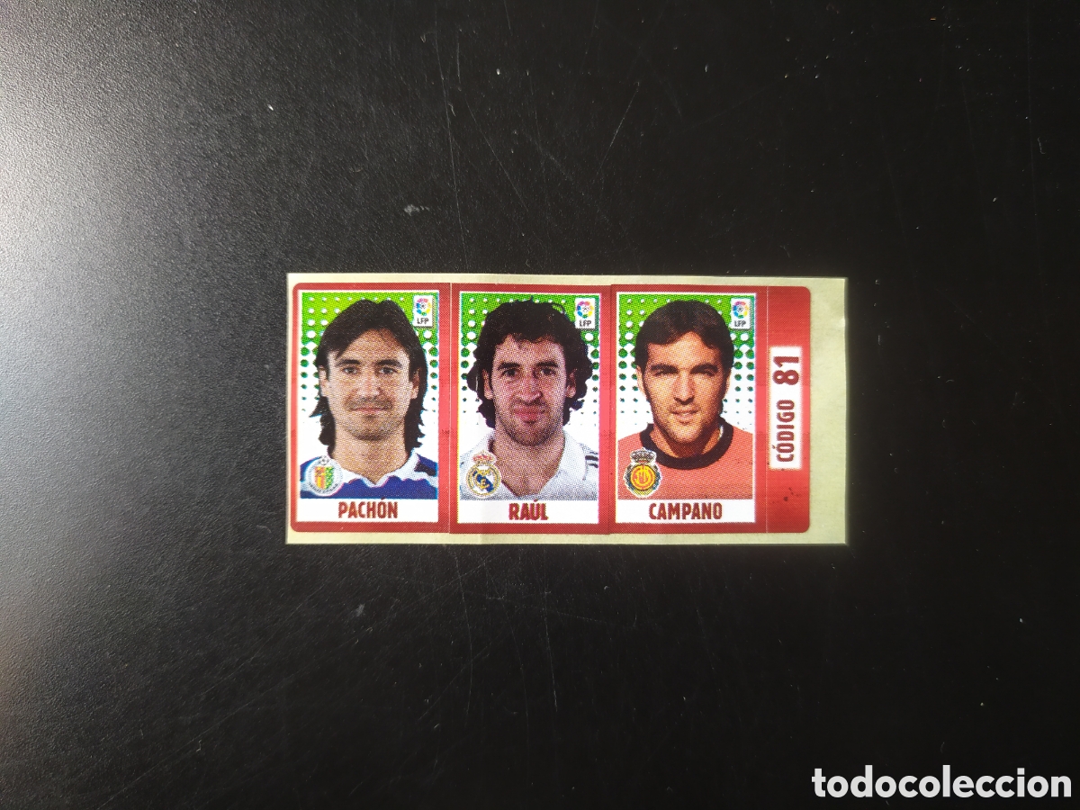 Football Stickers: Liga 2005 2006 05 06 chicle chicles panini Pachon Raul Campano Getafe Real Madrid Mallorca