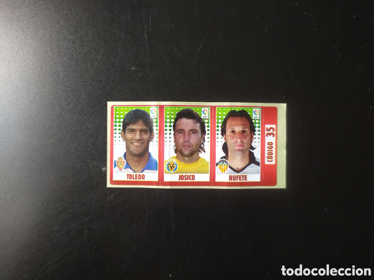 Cartes &agrave; collectionner de Football: Liga 2005 2006 05 06 chicle chicles panini Toledo Josico Rufete Zaragoza Villarreal Valencia