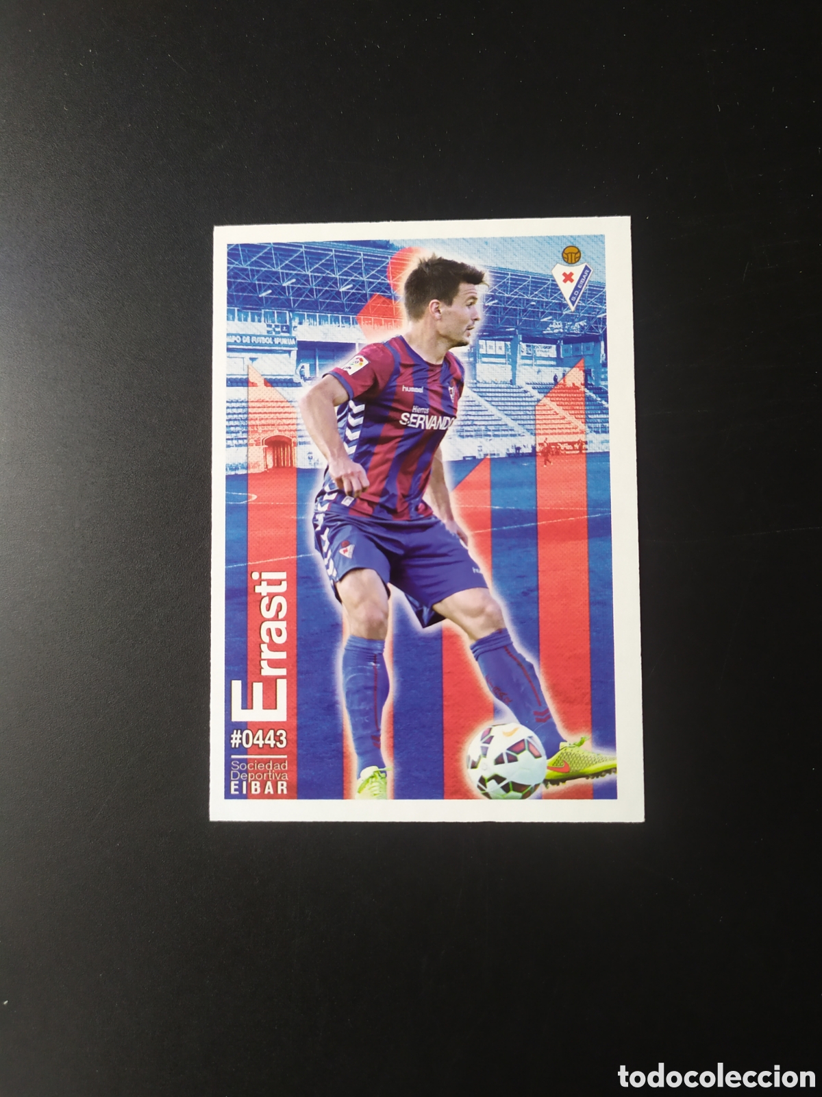 Cromos de f&uacute;tbol: Mundicromo fichas Liga 2015 2016 15 16 Errasti n&deg; 443 Eibar