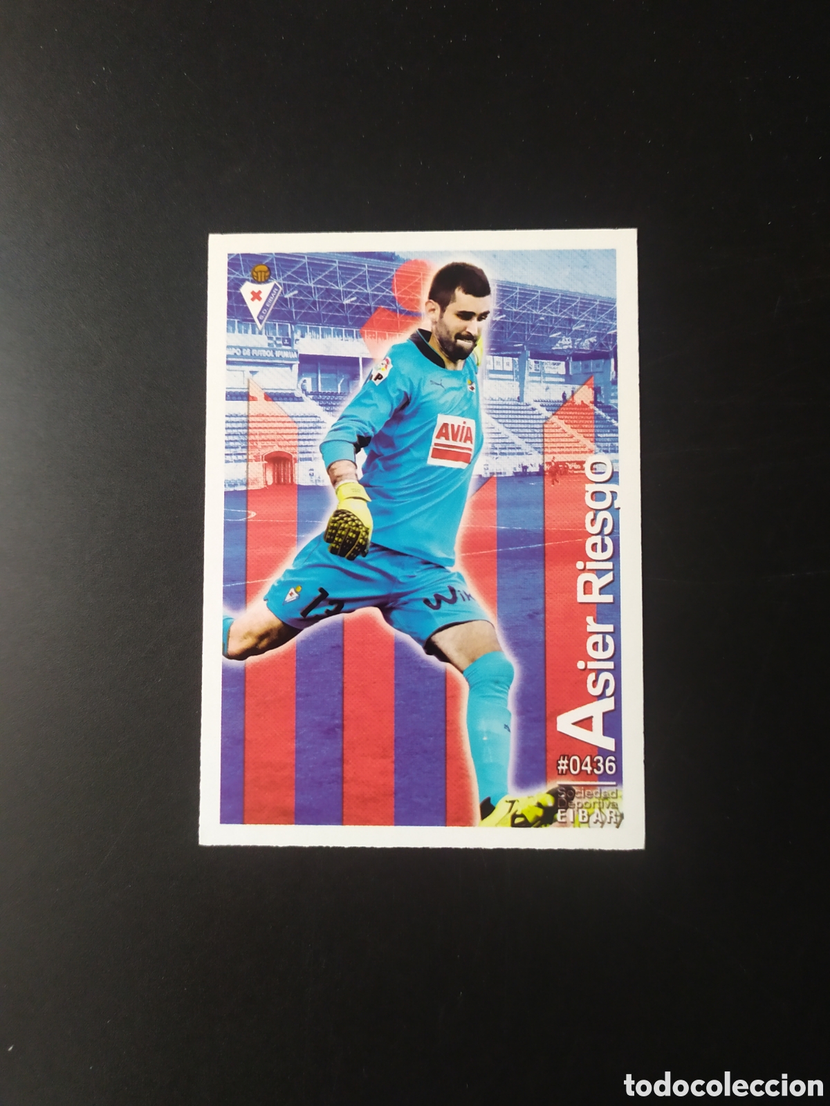 Cromos de f&uacute;tbol: Mundicromo fichas Liga 2015 2016 15 16 Riesgo n&deg; 436 Eibar