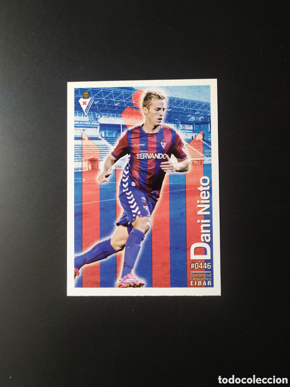 Football Stickers: Mundicromo fichas Liga 2015 2016 15 16 Dani Nieto corregido n&deg; 446 Eibar