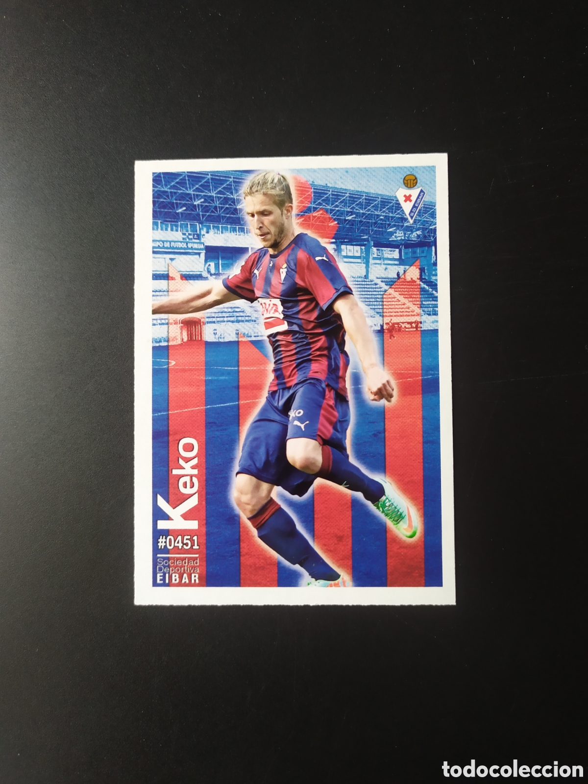 Cromos de f&uacute;tbol: Mundicromo fichas Liga 2015 2016 15 16 Keko n&deg; 451 Eibar
