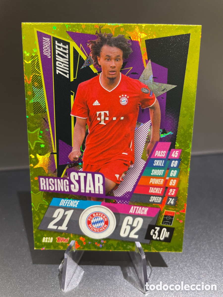 Cromos de f&uacute;tbol: Zirkzee RS10 Rising Star Topps Match Attax 2020-21 Bayern Munich