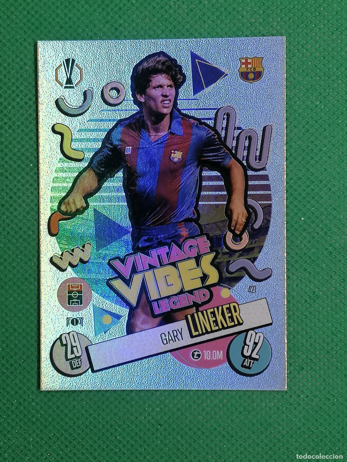 Cromos de Futebol: 421 GARY LINEKER BARCELONA VINTAGE VIBES LEGEND ⚽ TOPPS MATCH ATTAX 2024 2025 24 25 ⚽