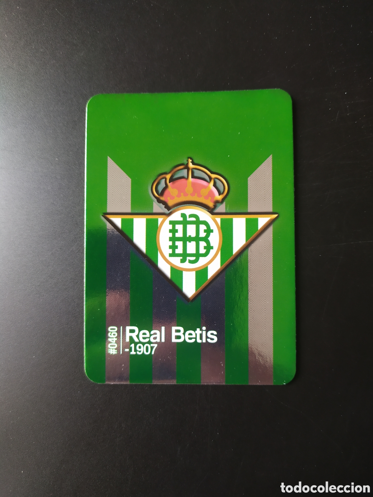 Cartes &agrave; collectionner de Football: Mundicromo fichas Liga 2015 2016 15 16 escudo brillo liso n&deg; 460 Real Betis