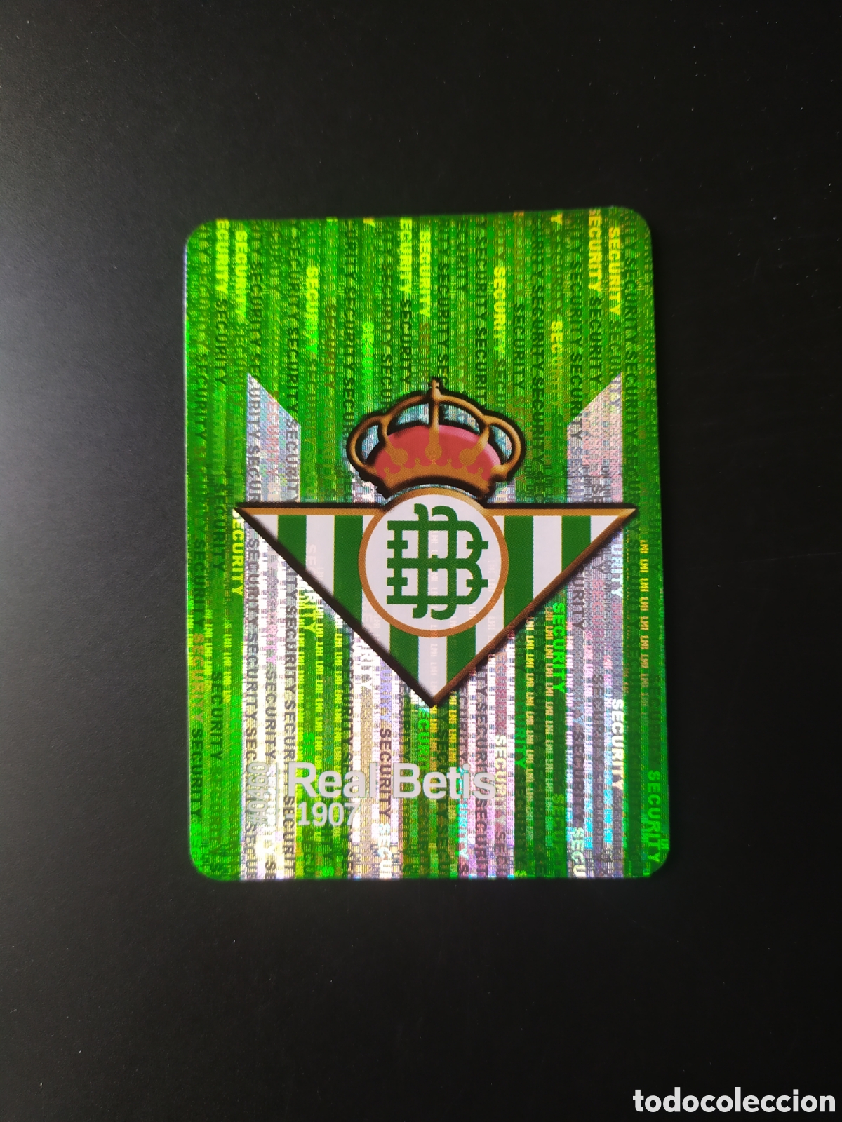 Cromos de f&uacute;tbol: Mundicromo fichas Liga 2015 2016 15 16 escudo brillo security n&deg; 460 Real Betis