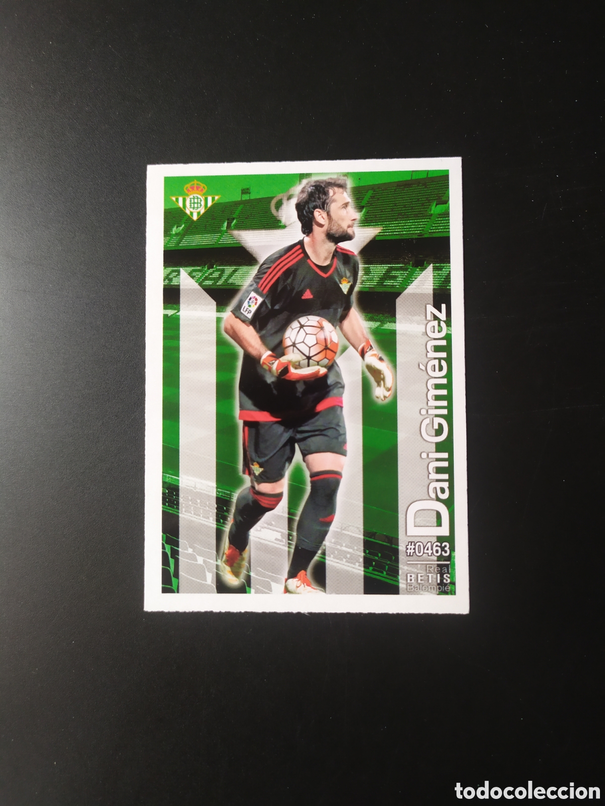 Football Stickers: Mundicromo fichas Liga 2015 2016 15 16 Dani Gim&eacute;nez n&deg; 463 Real Betis