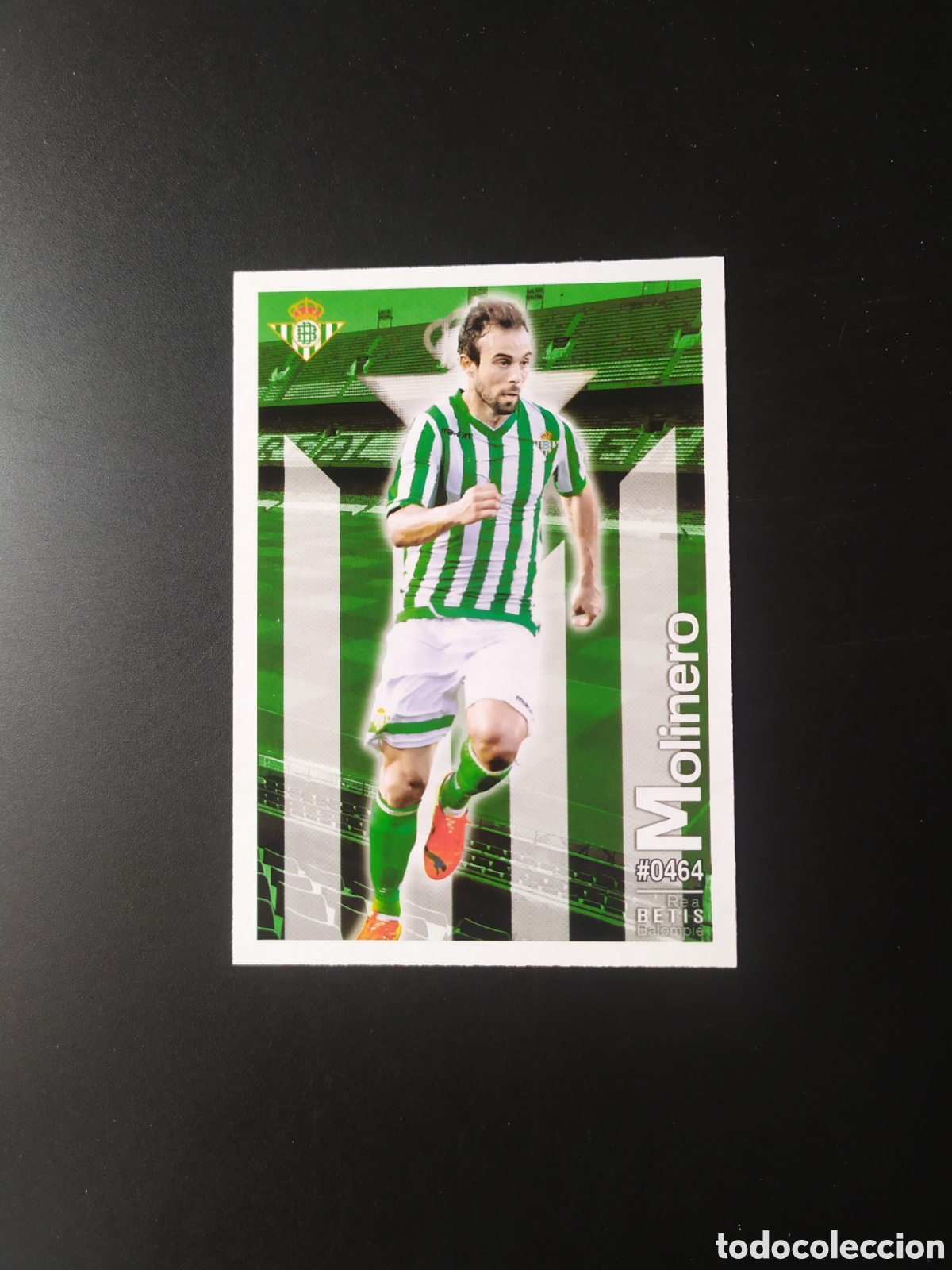 Cromos de f&uacute;tbol: Mundicromo fichas Liga 2015 2016 15 16 Molinero n&deg; 464 Real Betis