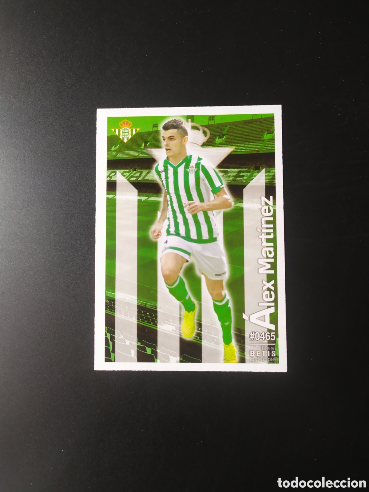 Cartes &agrave; collectionner de Football: Mundicromo fichas Liga 2015 2016 15 16 Alex Mart&iacute;nez n&deg; 465 Real Betis
