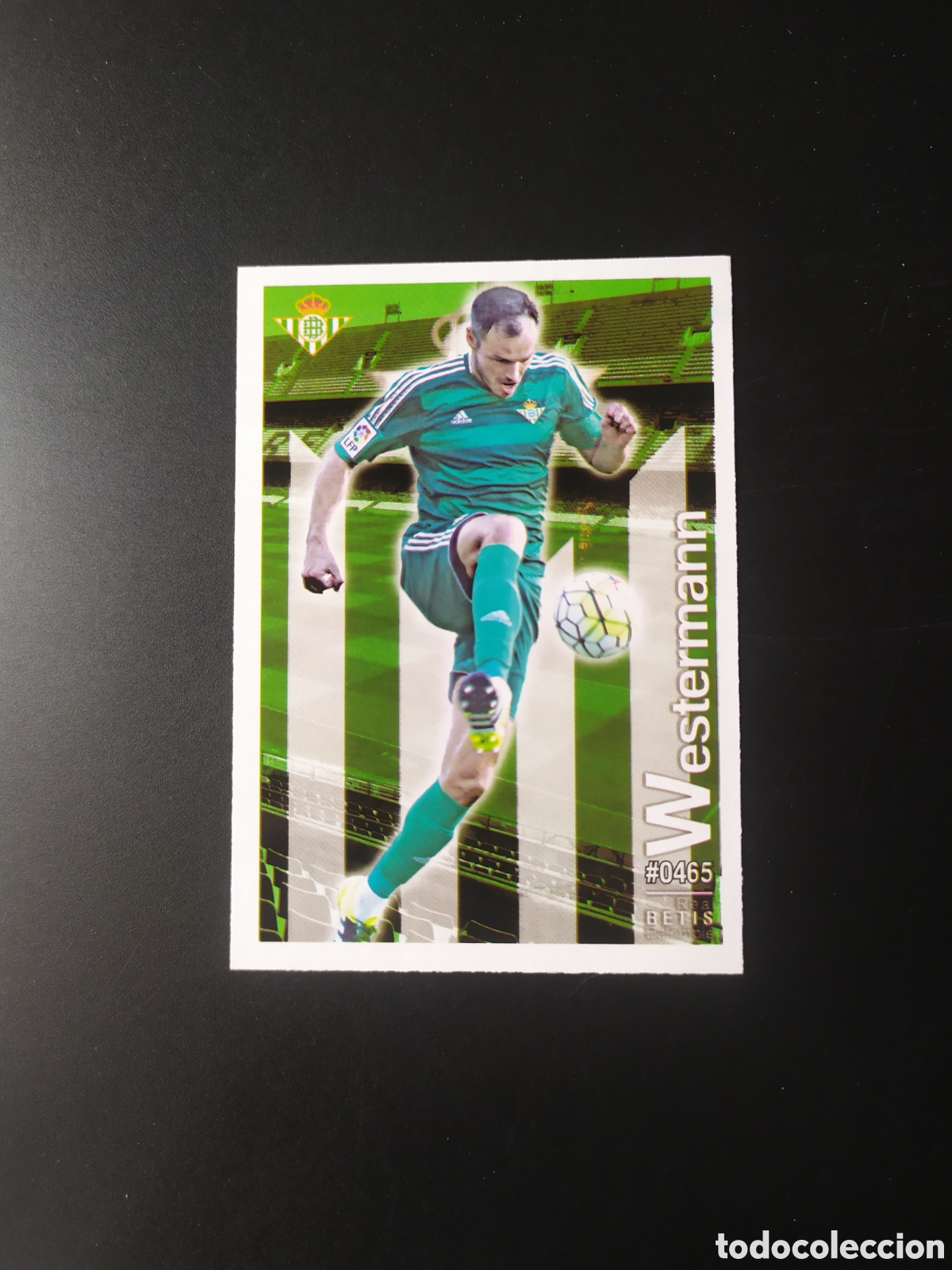 Cromos de f&uacute;tbol: Mundicromo fichas Liga 2015 2016 15 16 Westermann n&deg; 465 Real Betis