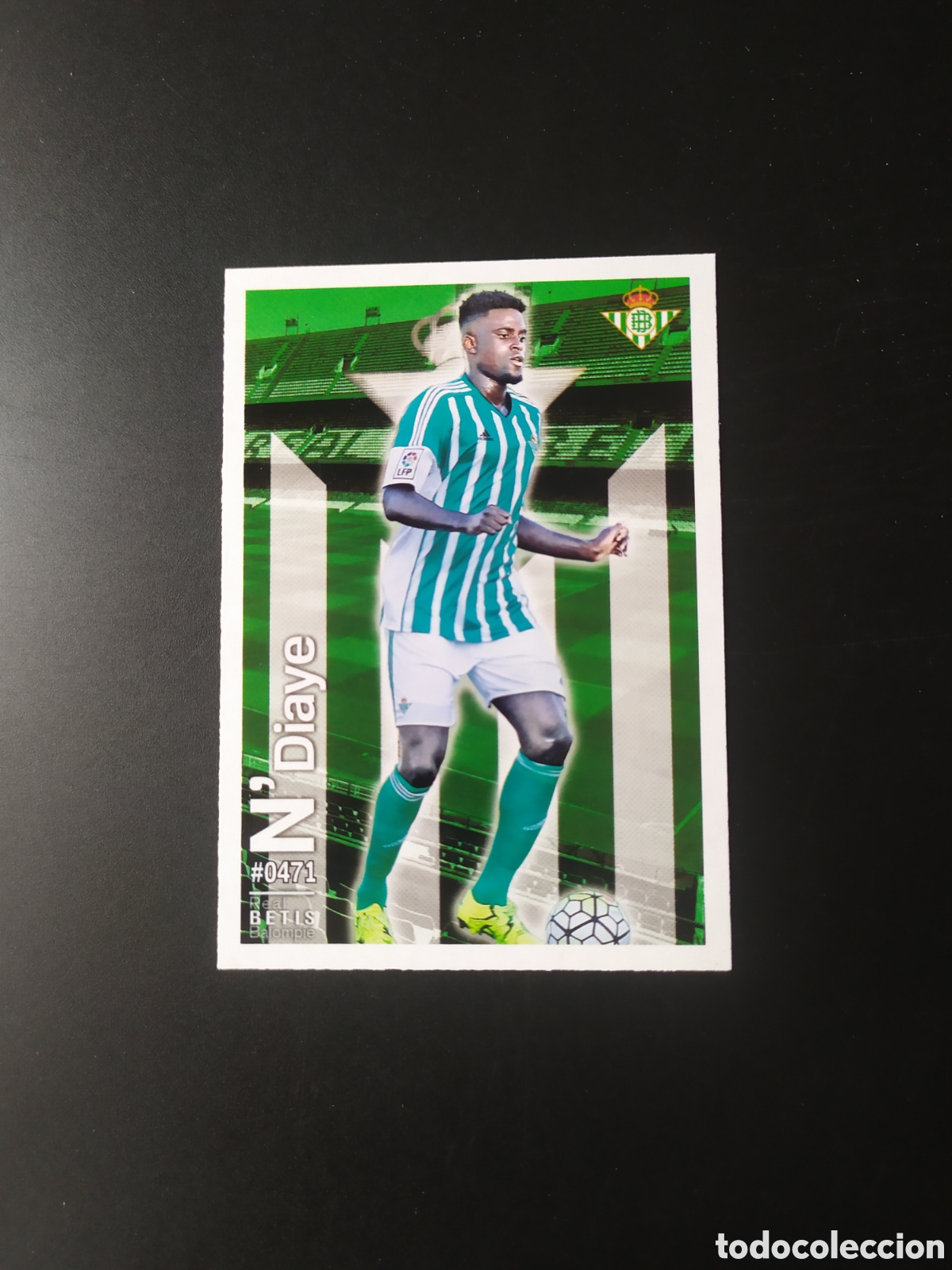Cromos de Futebol: Mundicromo fichas Liga 2015 2016 15 16 N'Diaye n&deg; 471 Real Betis