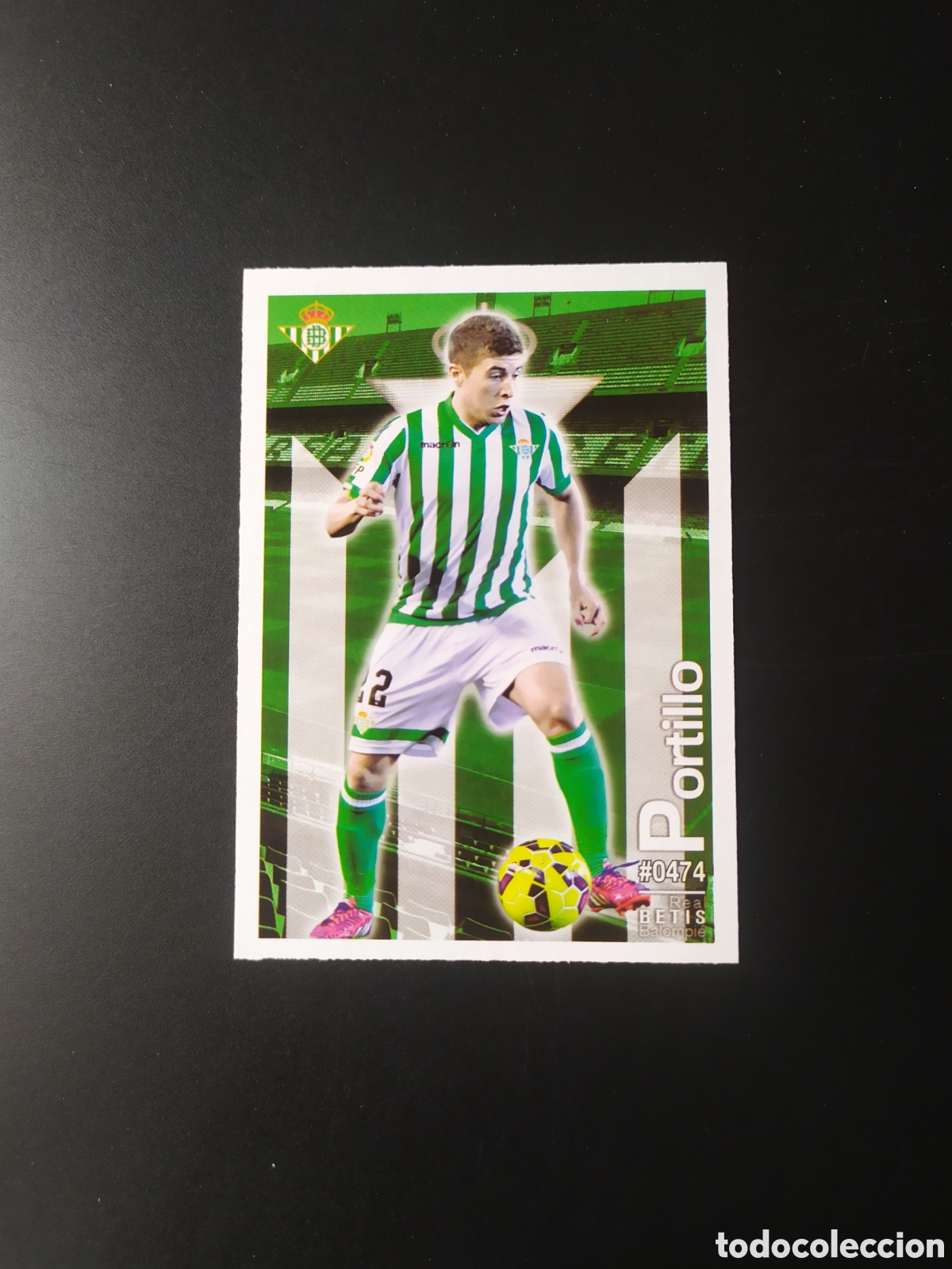 Cartes &agrave; collectionner de Football: Mundicromo fichas Liga 2015 2016 15 16 Portillo n&deg; 474 Real Betis