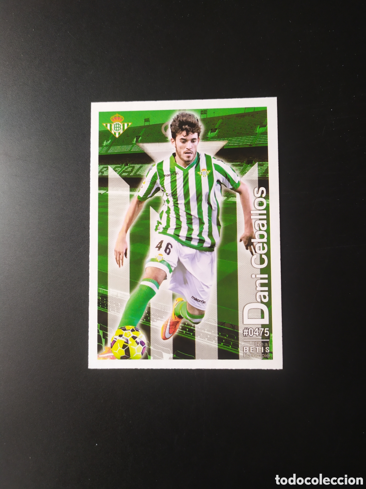 Football Stickers: Mundicromo fichas Liga 2015 2016 15 16 Dani Ceballos n&deg; 475 Real Betis
