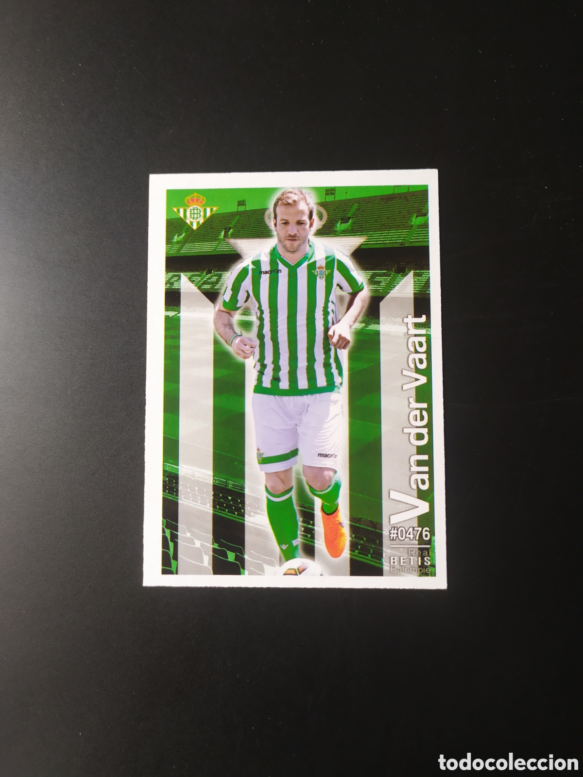 Cromos de Futebol: Mundicromo fichas Liga 2015 2016 15 16 Van Der Vaart n&deg; 476 Real Betis