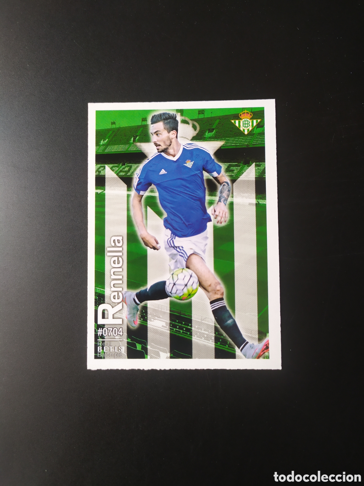 Cromos de Futebol: Mundicromo fichas Liga 2015 2016 15 16 Rennella n&deg; 704 Real Betis