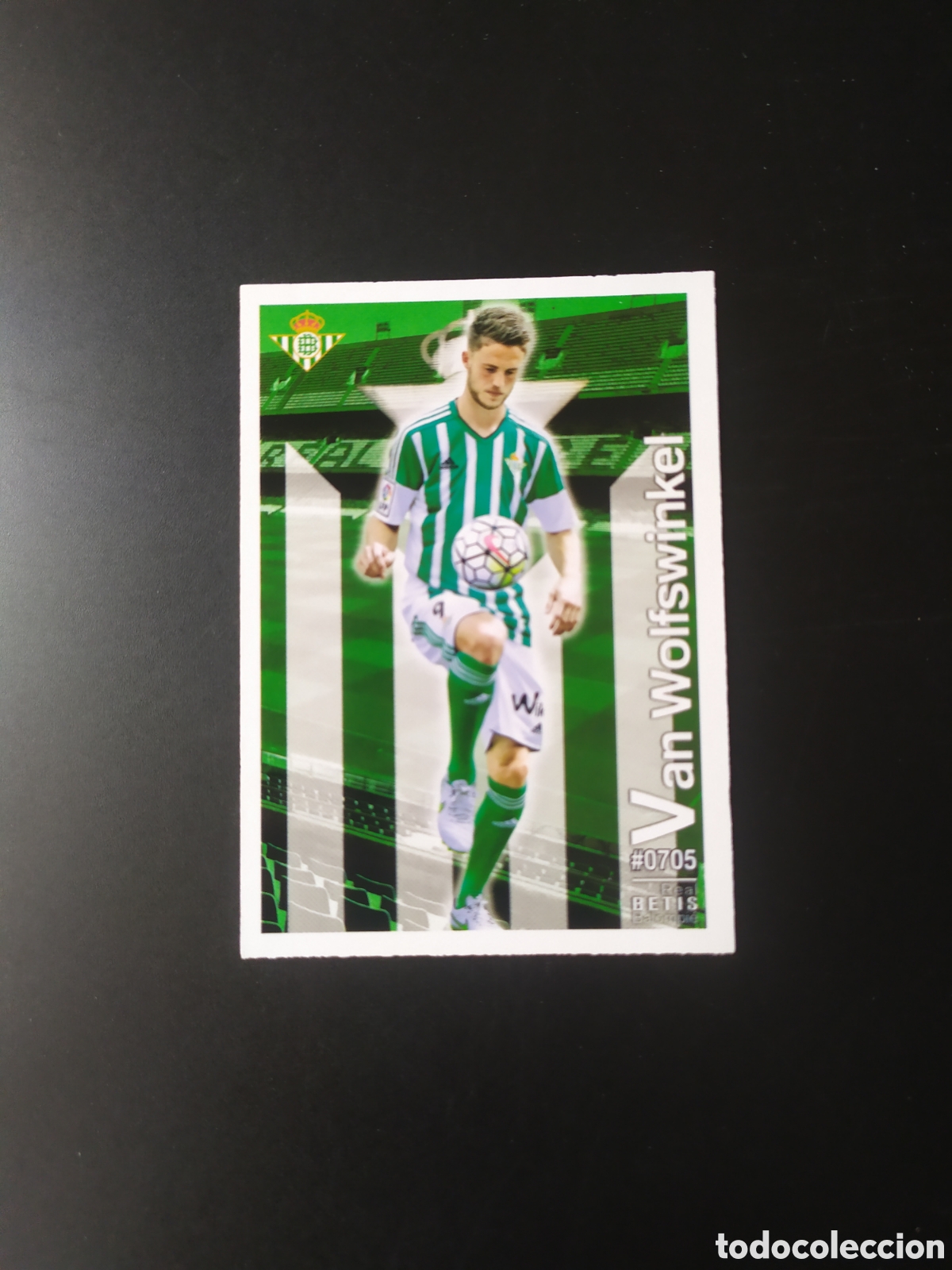Football Stickers: Mundicromo fichas Liga 2015 2016 15 16 Van Wolfswinkel n&deg; 705 Real Betis