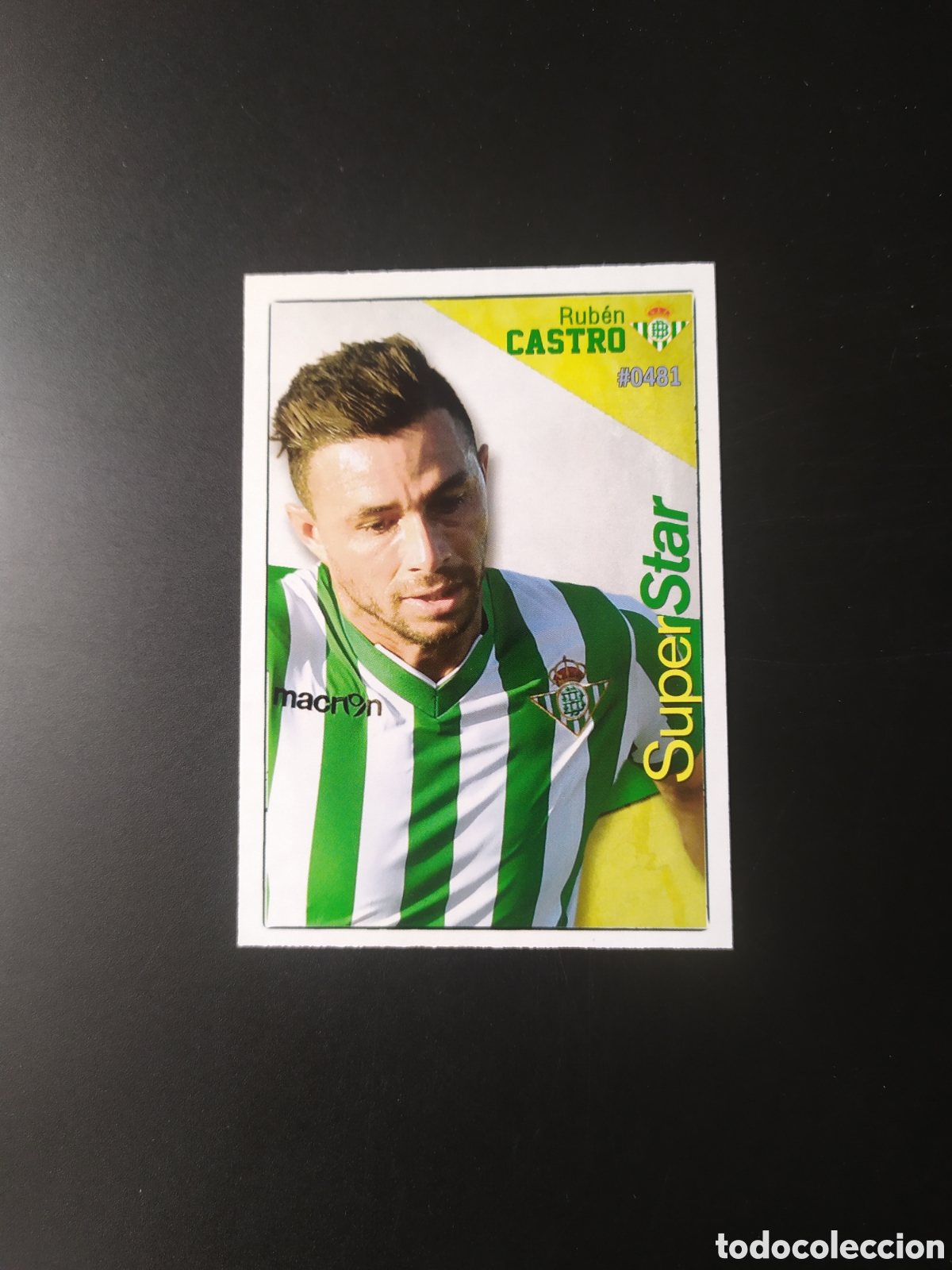 Cartes &agrave; collectionner de Football: Mundicromo fichas Liga 2015 2016 15 16 Rub&eacute;n Castro superstar n&deg; 481 Real Betis