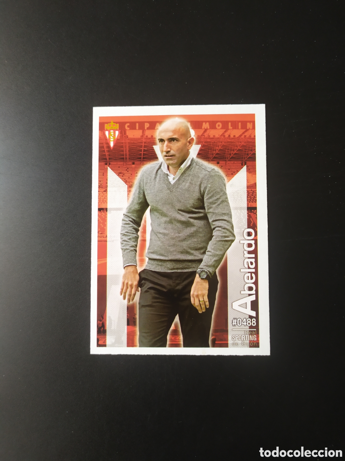 Cromos de f&uacute;tbol: Mundicromo fichas Liga 2015 2016 15 16 Abelardo n&deg; 488 Sporting Gij&oacute;n