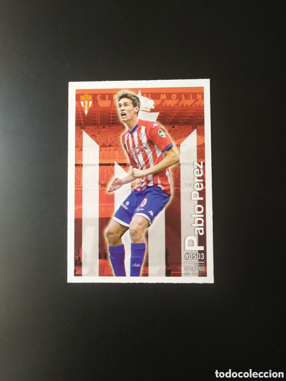Cartes &agrave; collectionner de Football: Mundicromo fichas Liga 2015 2016 15 16 Pablo P&eacute;rez n&deg; 503 Sporting Gij&oacute;n