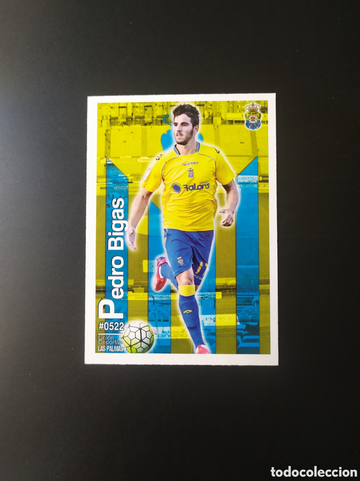 Cromos de Futebol: Mundicromo fichas Liga 2015 2016 15 16 Bigas n&deg; 522 Las Palmas