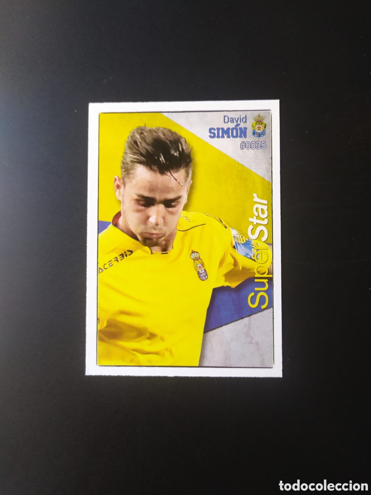 Cromos de f&uacute;tbol: Mundicromo fichas Liga 2015 2016 15 16 David Sim&oacute;n superstar n&deg; 535 Las Palmas