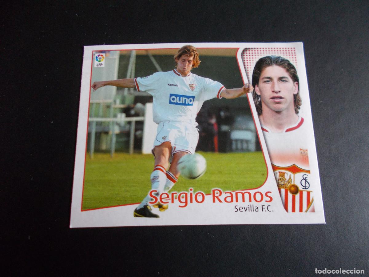 Cromos de f&uacute;tbol: ESTE 04-05 SERGIO RAMOS SEVILLA ROOKIE VENTANILLA IMPECABLE - Foto 1