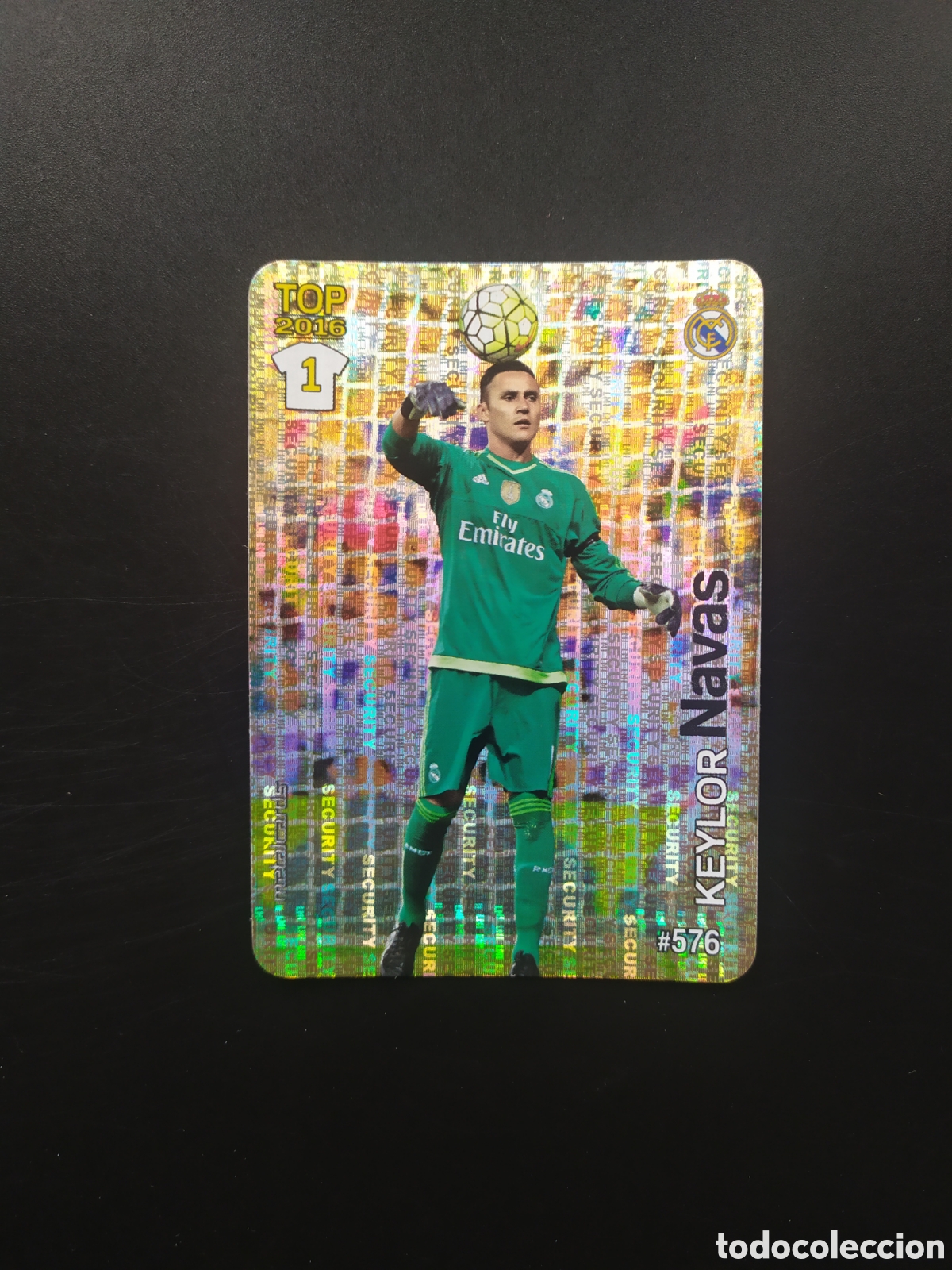 Cromos de Futebol: Mundicromo fichas Liga 2015 2016 15 16 Keylor Navas security n&deg; 576 Real Madrid
