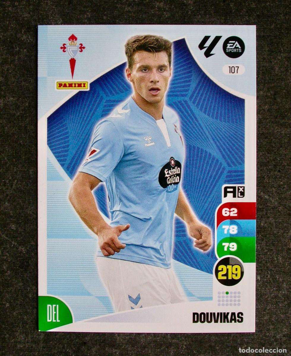 Football Stickers: 107 DOUVIKAS / RC CELTA / ADRENALYN XL LIGA 2024-2025 24-25 / BASE CARD / PANINI