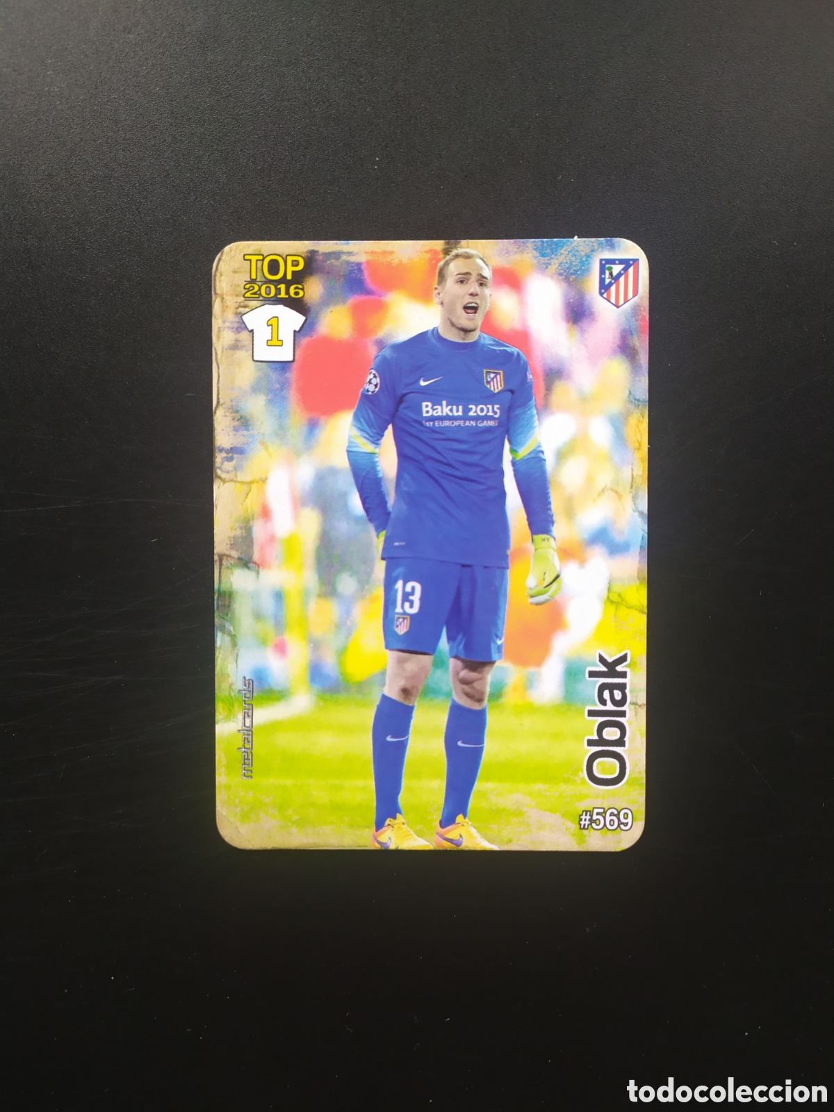 Cromos de Futebol: Mundicromo fichas Liga 2015 2016 15 16 Oblak mate n&deg; 569 Atl&eacute;tico Madrid