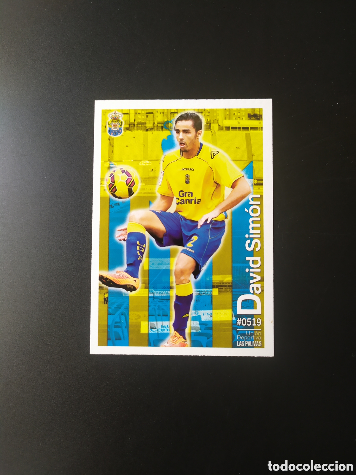 Cromos de Futebol: Mundicromo fichas Liga 2015 2016 15 16 David Sim&oacute;n n&deg; 519 Las Palmas