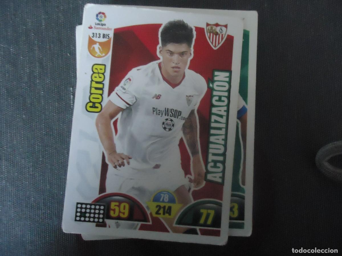 Cromos de f&uacute;tbol: CROMO DE CORREA 2O17-18