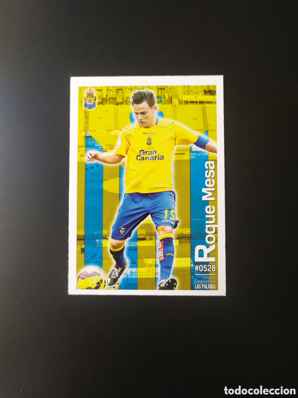 Cartes &agrave; collectionner de Football: Mundicromo fichas Liga 2015 2016 15 16 Roque Mesa n&deg; 528 Las Palmas