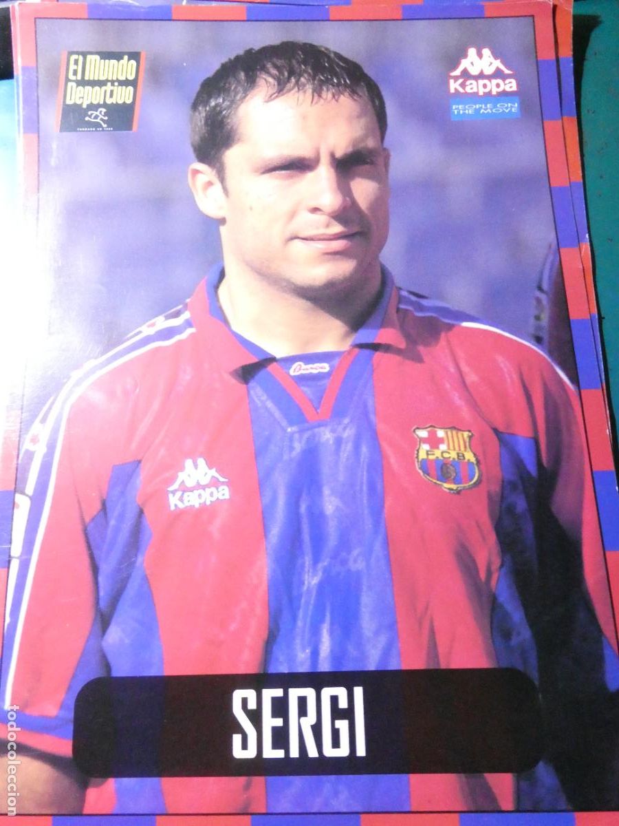 Cromos de f&uacute;tbol: L&Aacute;MINA DEL F&Uacute;TBOL CLUB BARCELONA A&Ntilde;OS 90. JUGADOR SERGI BARJUAN. 866