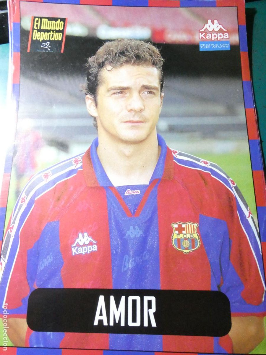 Fu&szlig;ball-Sticker: L&Aacute;MINA DEL F&Uacute;TBOL CLUB BARCELONA A&Ntilde;OS 90. JUGADOR GUILLERMO AMOR. 867