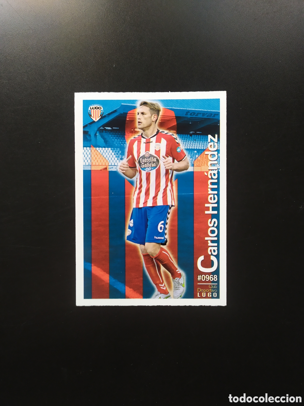 Cromos de Futebol: Mundicromo fichas Liga 2015 2016 15 16 Carlos Hern&aacute;ndez n&deg; 968 Lugo
