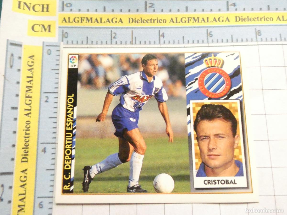 Figurine di Calcio: CROMO DE F&Uacute;TBOL EDICIONES ESTE. LIGA 97 98 1997 1998. RCD ESPA&Ntilde;OL CRISTOBAL
