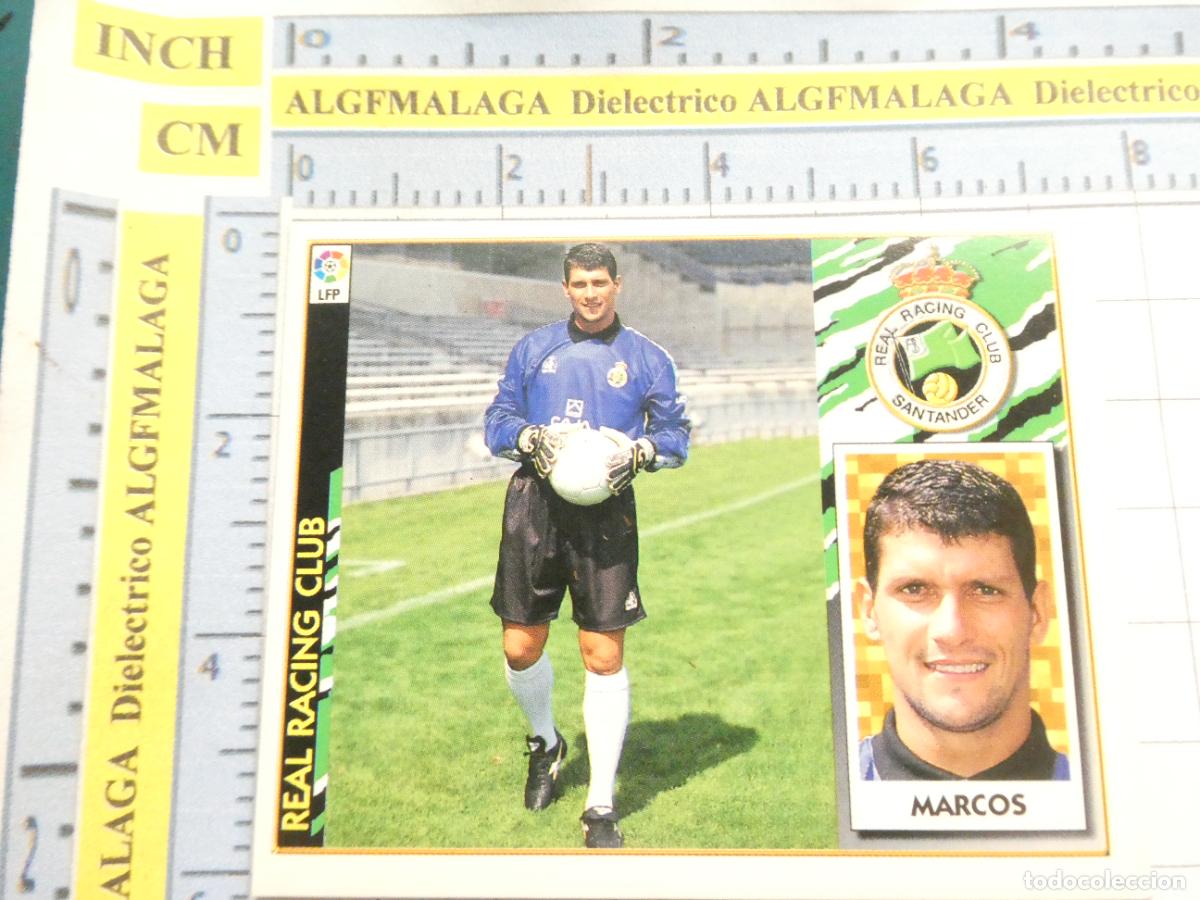 Cromos de Futebol: CROMO DE F&Uacute;TBOL EDICIONES ESTE. LIGA 97 98 1997 1998. RACING DE SANTANDER MARCOS